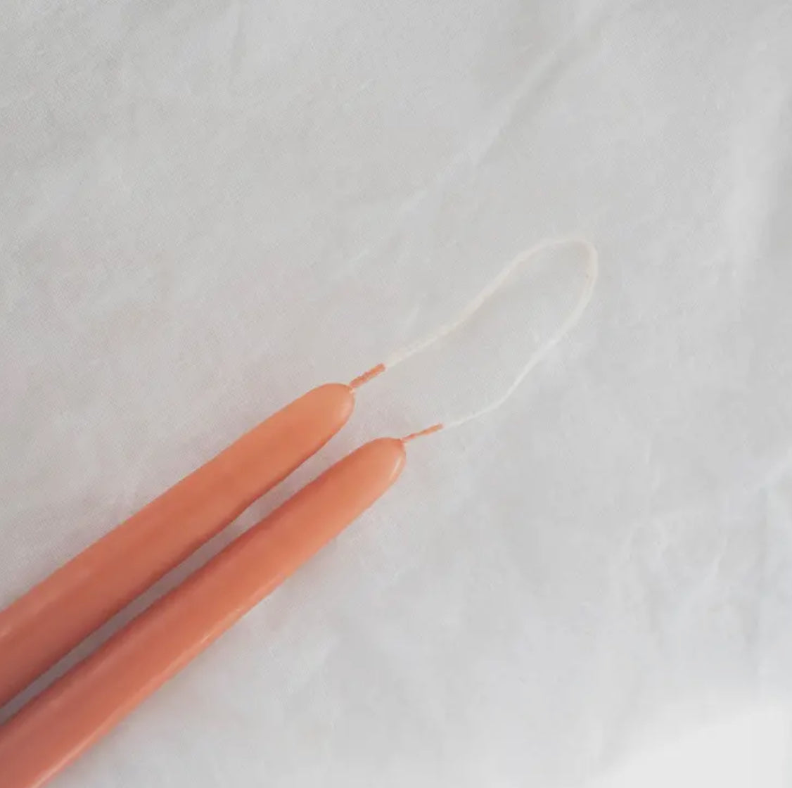 TERRACOTA TAPER CANDLE SET OF 2