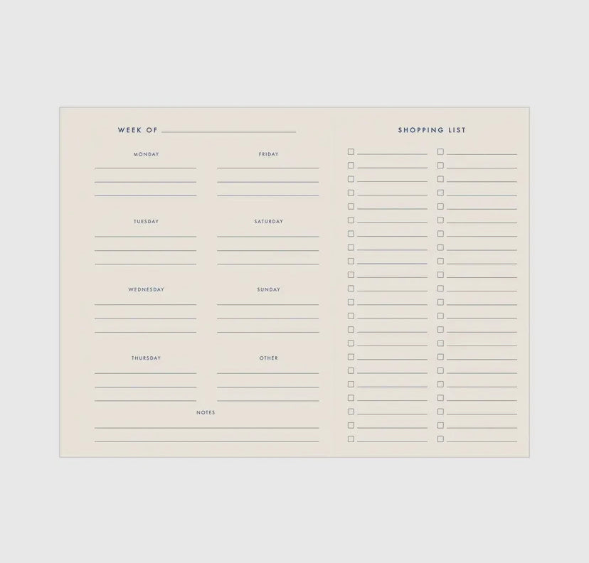 Checkered Meal & Market List