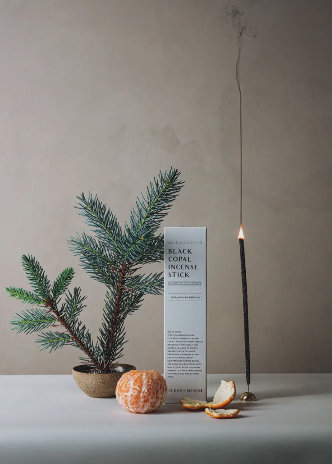 Black Copal Handrolled Incense