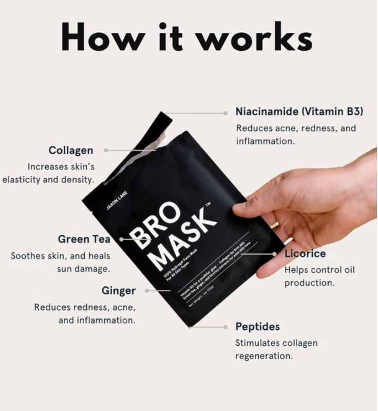 Bro Mask Hydrogel Face Mask (Single Mask)