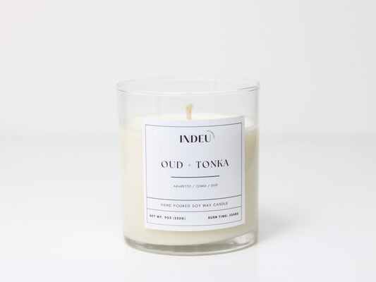 Oud + Tonka Soy Candle