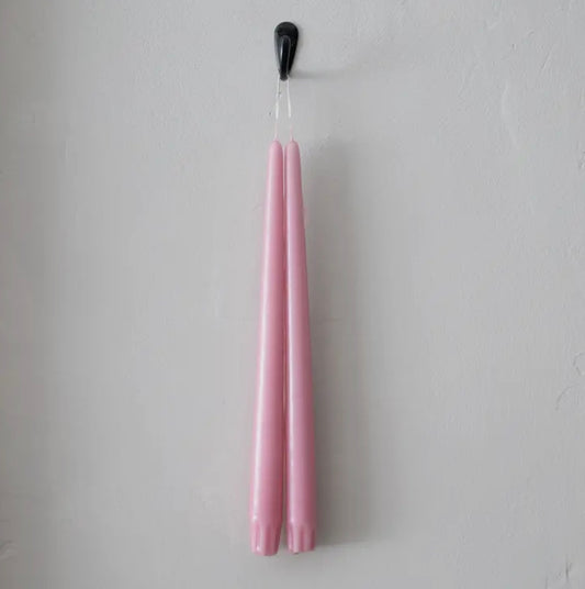 PINK BLUSH TAPER CANDLE SET OF 2