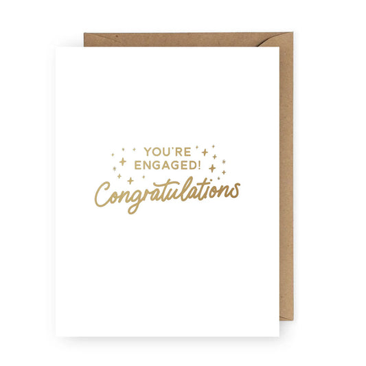 Engaged Gold Foil (Greeting Card)